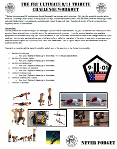 The Fire Rescue Fitness 9/11 Memorial Challenge Workout… | Fire Rescue ...