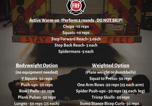 300 rep functional firefighter workout for first responders