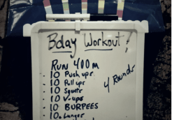 birthday chalenge workout