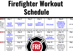 frf workout schedule